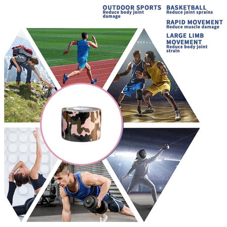 Healthtrek Printed Kinesiology Tape For Back Pain (Pack Of 1 | Brown | 5 M X 5 Cm)