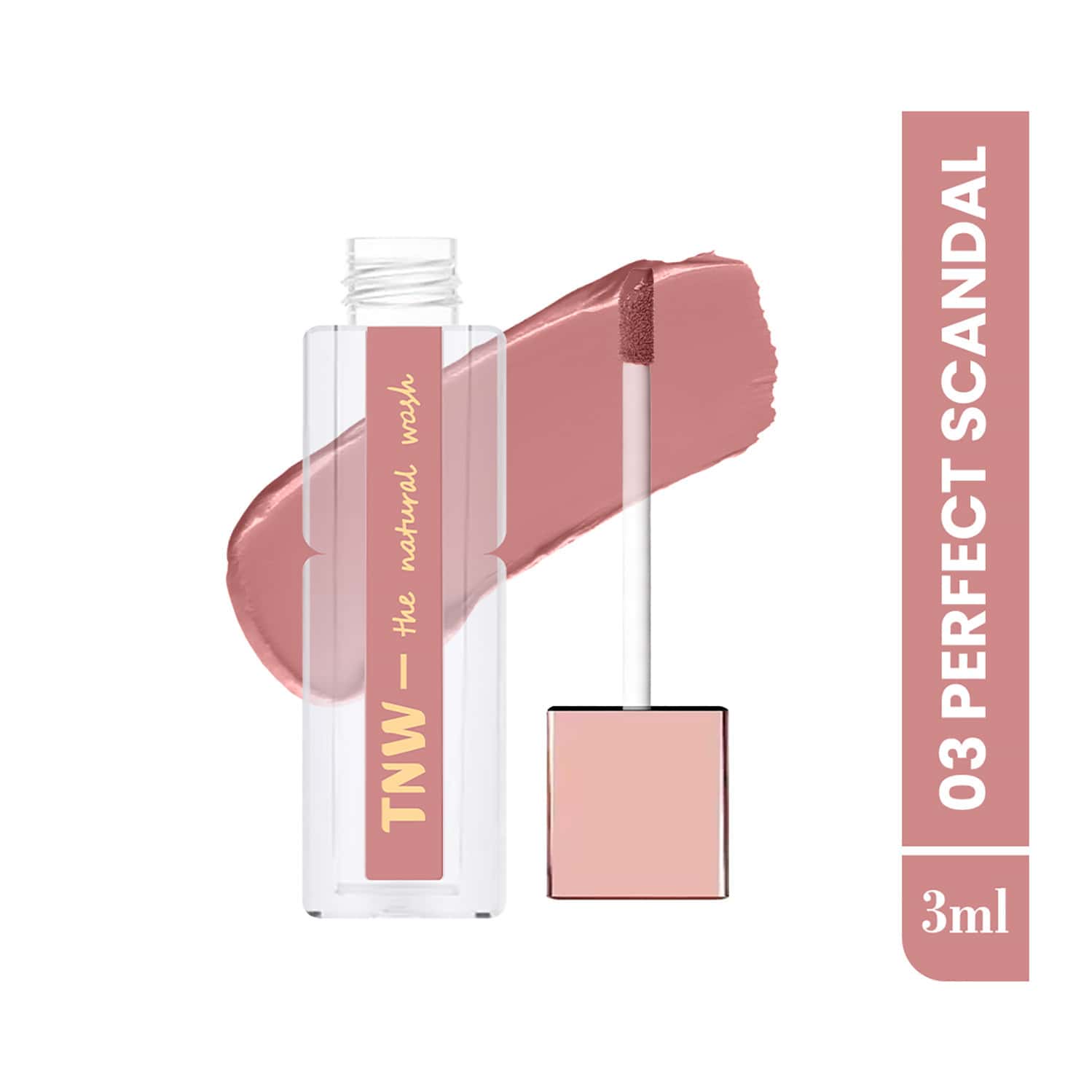 Tnw The Natural Wash Comfy Matte Liquid Lipstick 03 Perfect Scandal | Hydrating Matte 3 Ml
