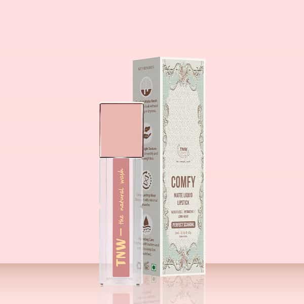 Tnw The Natural Wash Comfy Matte Liquid Lipstick 03 Perfect Scandal | Hydrating Matte 3 Ml