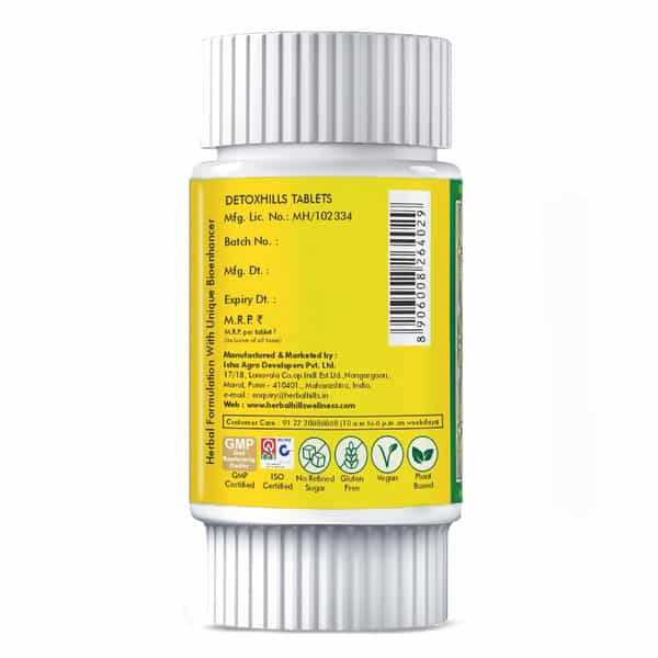 Herbal Hills Detoxhills - Detox Support 60 Tablets - Pack Of 5