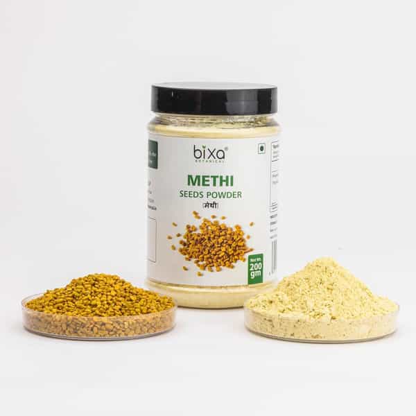 Bixa Botanical Methi Powder-For Hair & Skin Care | Increase Hemoglobin.& Metabolic Wellness(200G)