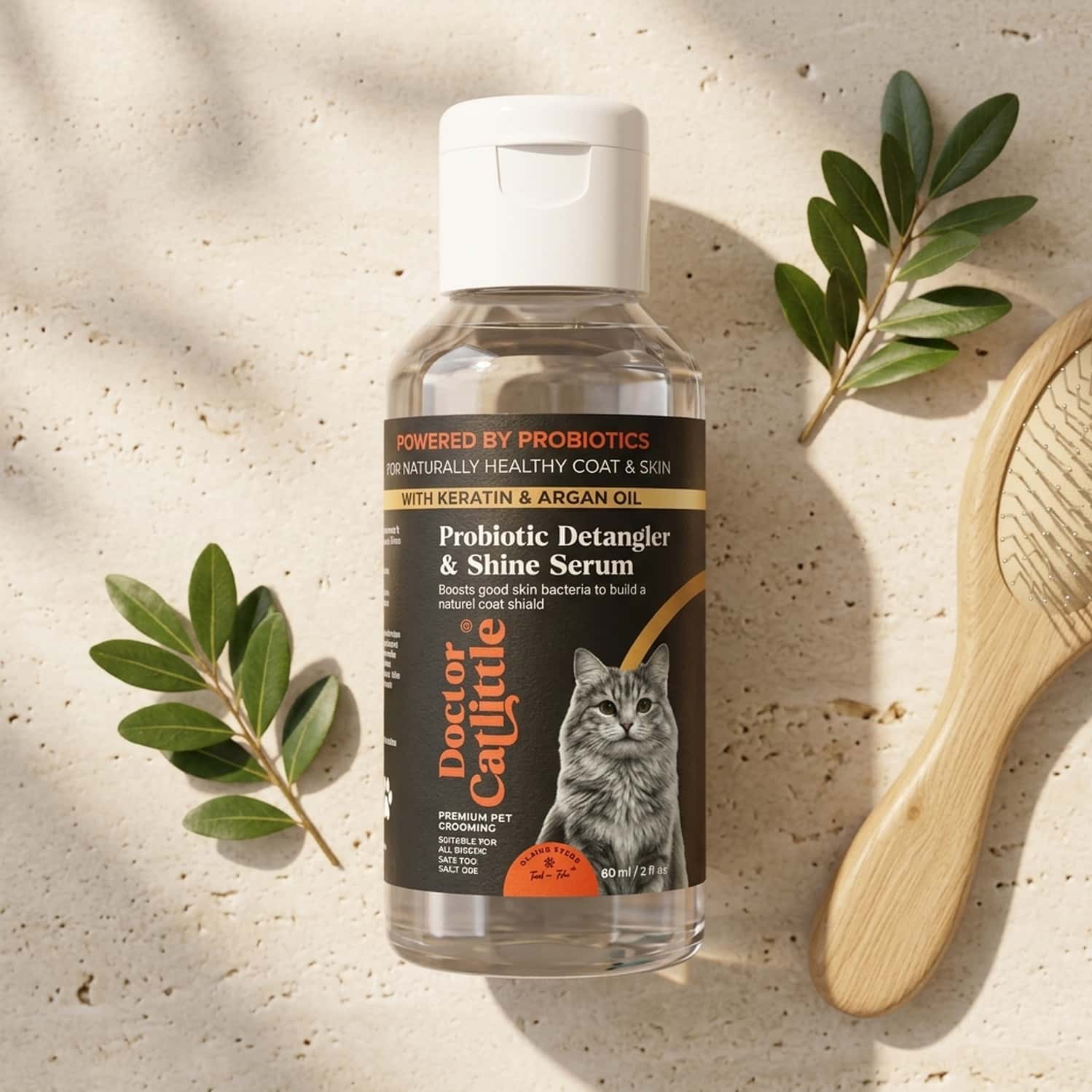 Doctor Catlittle Probiotic Cat Detangler & Shine Serum (50 Ml)