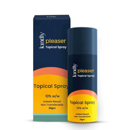 Kindly Health Pleaser Topical Spray | Non-Transferrable Spray For Men | 20 Gm | Pack Of 1