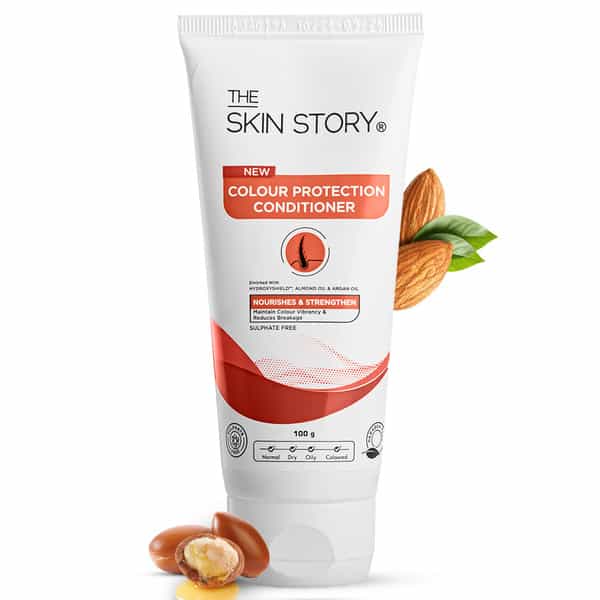 The Skin Story Colour Protection Conditioner Controls Frizz Adds Shine 100 Gm