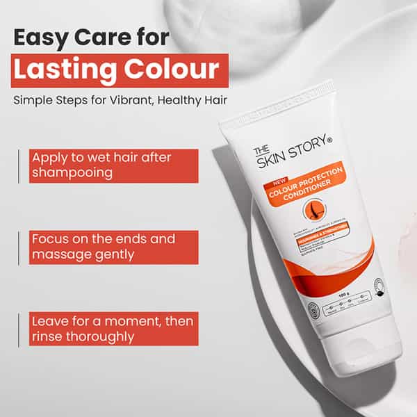 The Skin Story Colour Protection Conditioner Controls Frizz Adds Shine 100 Gm