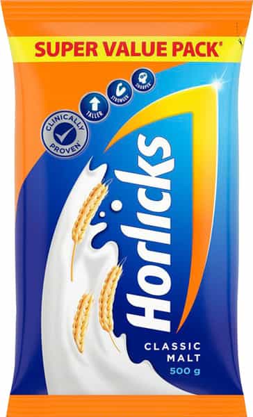 Horlicks Nutrition Drink Pouch 500 G
