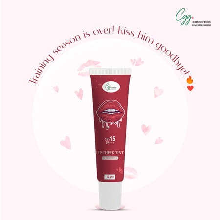 Cgg Cosmetics Lip & Cheek Tint 130, Spf 15,Bold School, 7g |Matte Finish|Vitamin E & Rosehip Oil