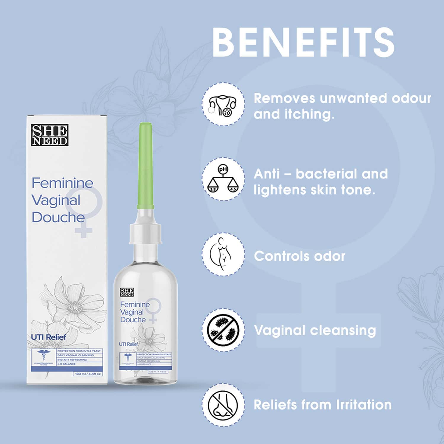 Buy SHENEED FEMININE INTIMATE UTI RELIEF COMBO WWIPES 10N, RELIEF