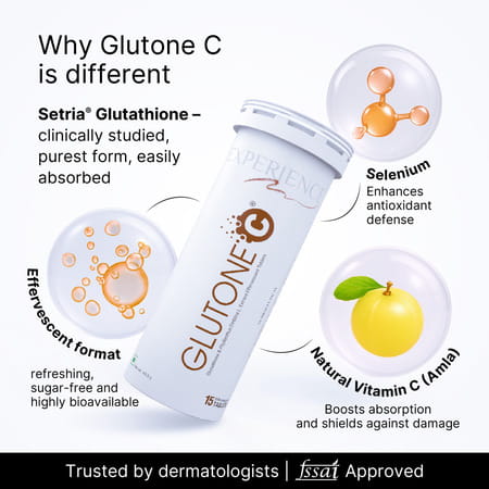 Glutone C Bottle Of 15 Effervescent Tablets