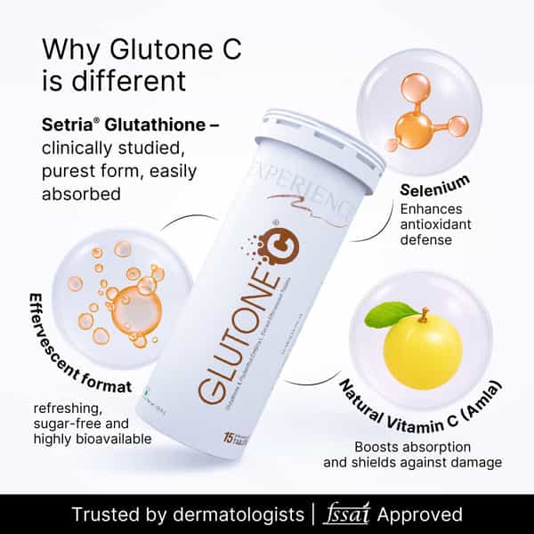 Glutone C Bottle Of 15 Effervescent Tablets