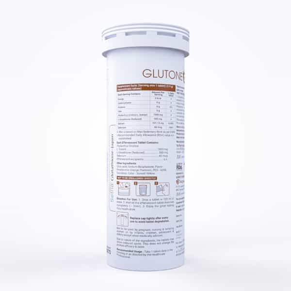 Glutone C Bottle Of 15 Effervescent Tablets