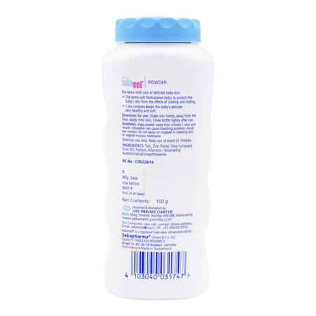 Sebamed Baby Powder 100g |With Olive Oil And Allantoin| For Delicate Skin