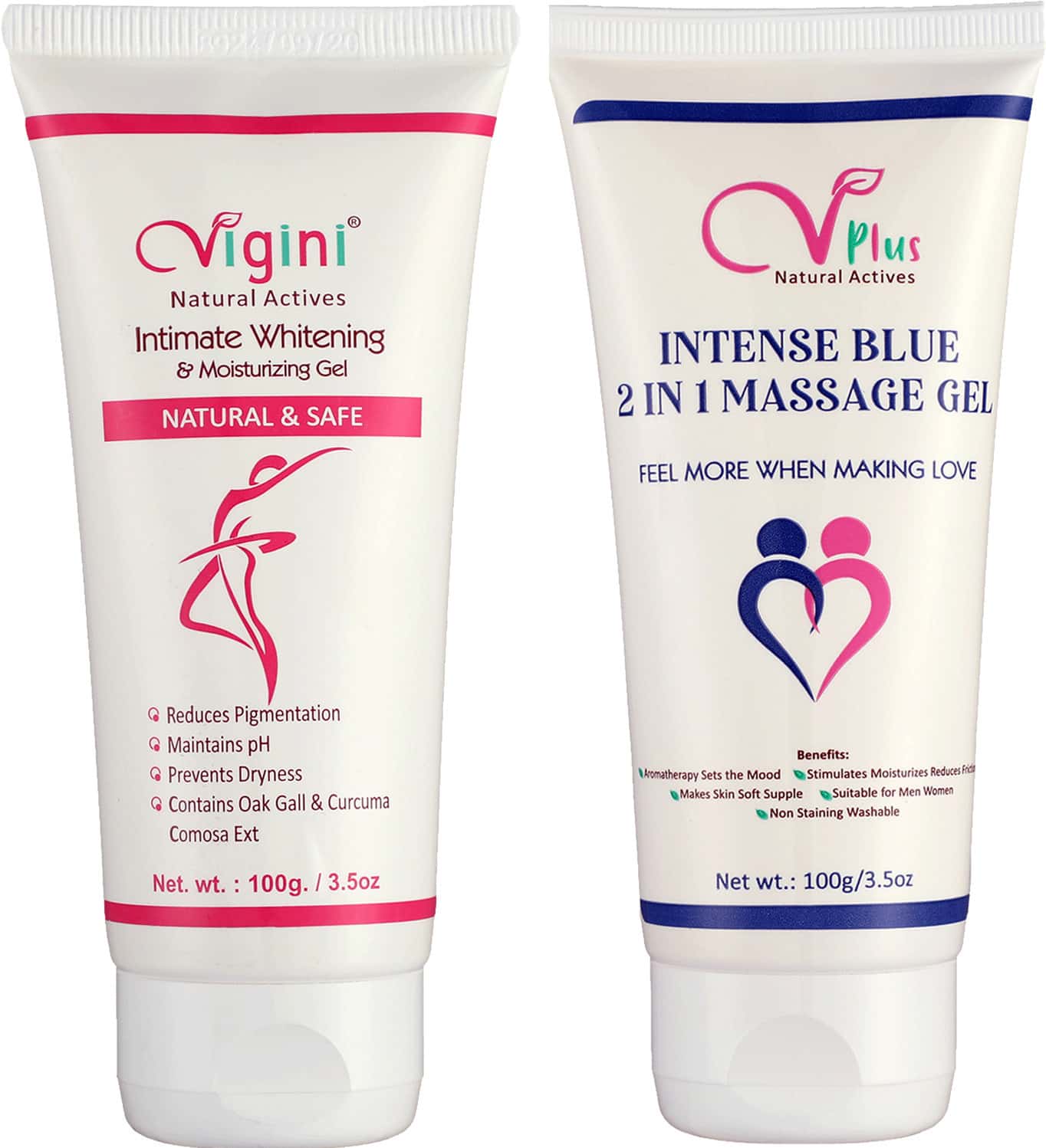 Vigini Vaginal Intimate Whitening Lubricant Vagina Hygiene | Cool Blue Sensual Massage Gel 200ml