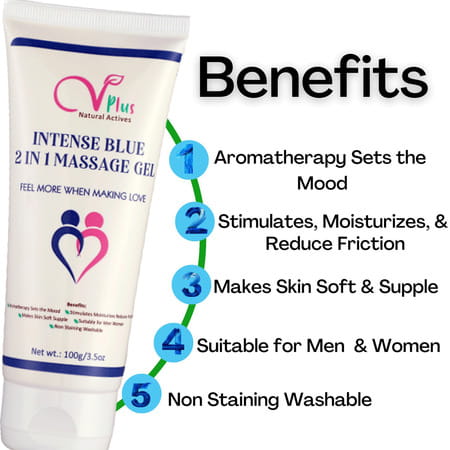 Vigini Vaginal Intimate Whitening Lubricant Vagina Hygiene | Cool Blue Sensual Massage Gel 200ml