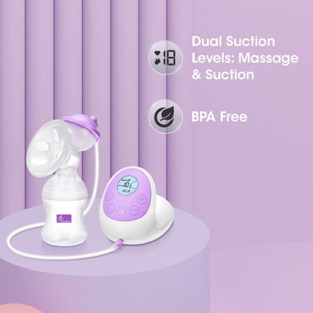 R For Rabbit First Feed Elite Breast Pump Purple