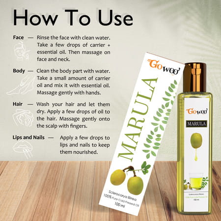 Pack Of 2 Thyme Essential Oil & Marula Carrier Oil - 100% Pure & Natural Oil