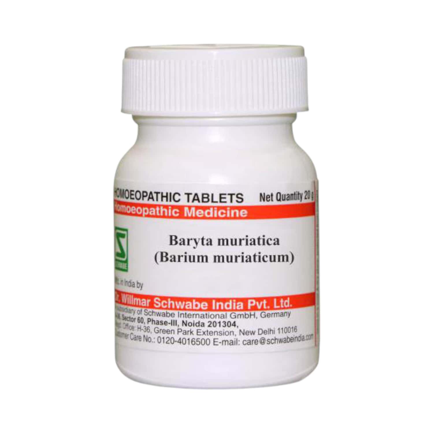 Dr. Willmar Schwabe India Baryta Muriatica (barium Mur.) 6x 20gm