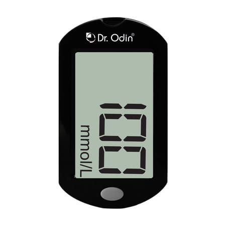 Dr. Odin Ac307 Gdh-Fad Machine With 10 Strips & Lancets & Lancing Device Glucometer Kit (Black)