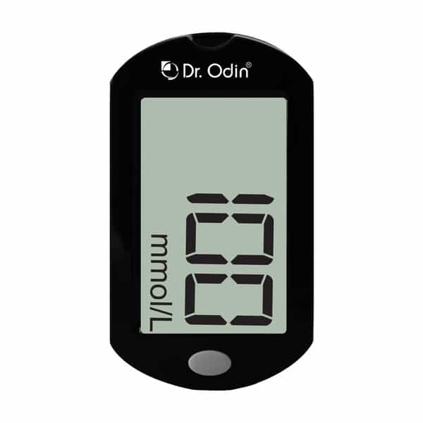 Dr. Odin Ac307 Gdh-Fad Machine With 10 Strips & Lancets & Lancing Device Glucometer Kit (Black)