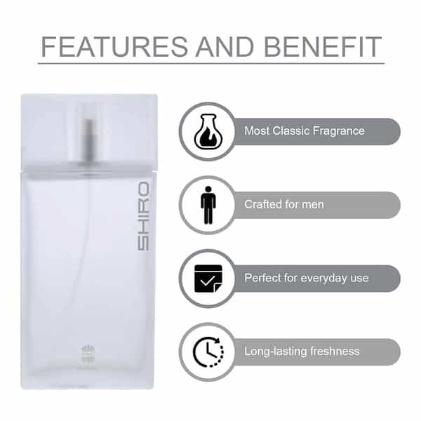 Ajmal Shiro Eau De Parfum 90Ml Perfume For Men And Sacrifice Ii For Him Deodorant 200Ml For Men