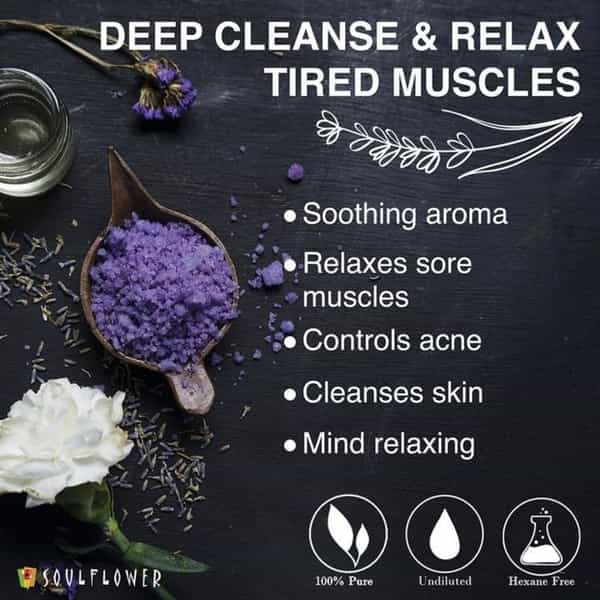 Soulflower Lavender Aroma Bath Salt 500Gm