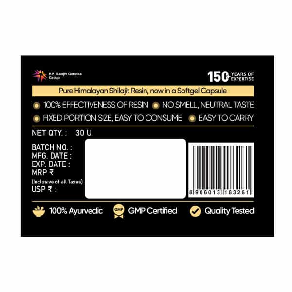 Dr. Vaidya's Herbo24turbo Shilajit Resin Softgel Capsules Pack Of 2