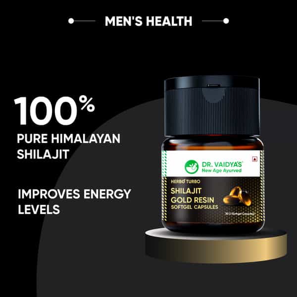 Dr. Vaidya's Herbo24turbo Shilajit Resin Softgel Capsules Pack Of 2