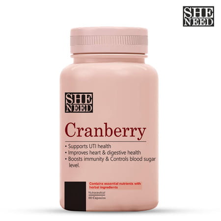 Sheneed Crave For Cranberry Supplements (400mg) - Supports Uti & Digestive Health- 60 Capsules