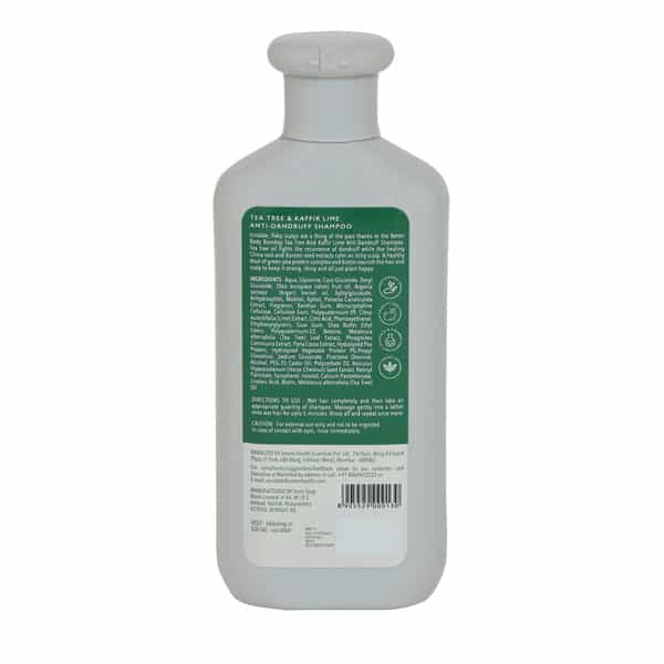 Bbb Better Body Bombay Tea Tree & Kafir Anti-Dandruff Shampoo | For Dull & Thinning Hair (300Ml)