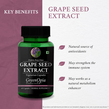 Greenopia Grape Seed Extract 60 Vegetarian Capsules