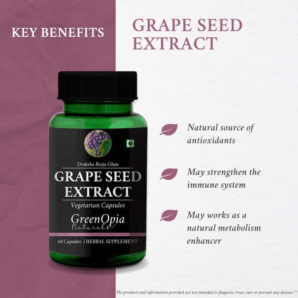 Greenopia Grape Seed Extract 60 Vegetarian Capsules