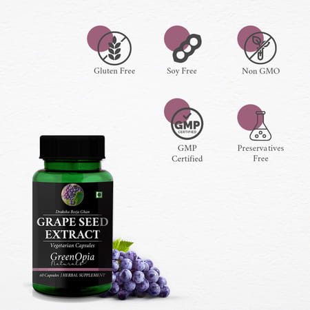 Greenopia Grape Seed Extract 60 Vegetarian Capsules