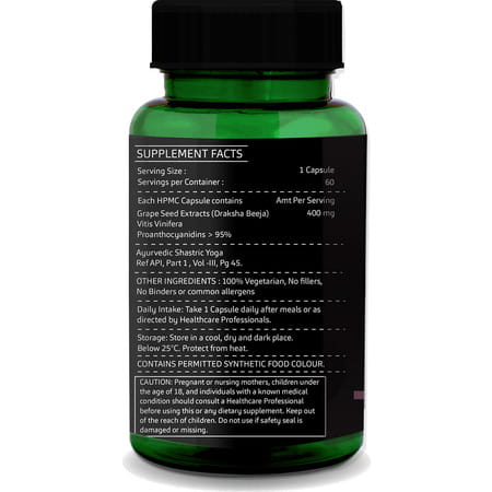Greenopia Grape Seed Extract 60 Vegetarian Capsules