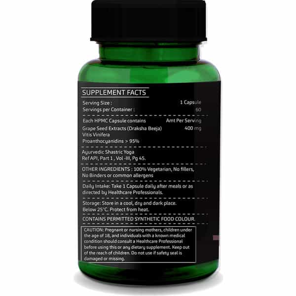 Greenopia Grape Seed Extract 60 Vegetarian Capsules