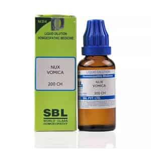 Sbl Nux Vomica Dilution 200 Ch 30 Ml Pack Of 2
