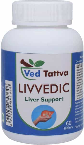 Ved Tattva Liv Vedic - 60 Tablets - Natural Supplement For Liver Support (Pack Of 5)