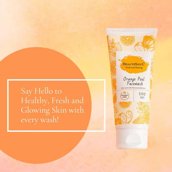 Beautisoul Orange Peel Face Wash With Pure Orange Peel | Chamomile And Aloe Vera (3 X 100Ml)