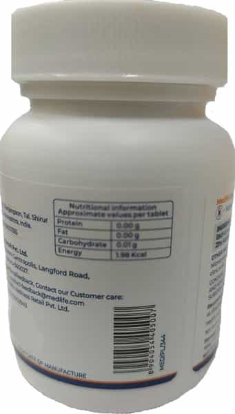 Medlife Essential Zinc Acetate 25 Mg Tablet 60