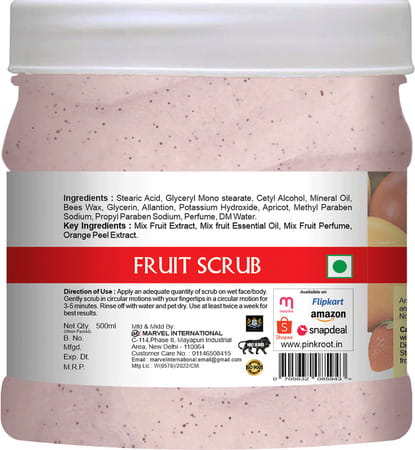 Pink Root Fruit Scrub 500ml