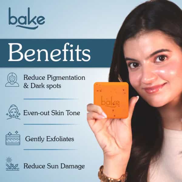 Bake 2% Kojic Soap With Arbutin & Niacinamide For Dark Spots & Tan (Pack Of 3)