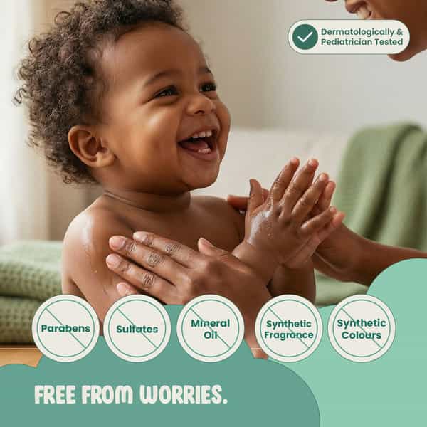 Green Milk Green Cuddle Baby Massage Oil Coconut | Almond | Ghee & Turmeric 3+ Months | 200 Ml