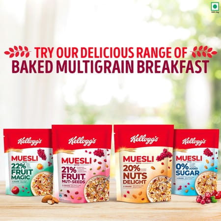 Kellogg'S Muesli With 22% Fruit Magic 500g Pouch