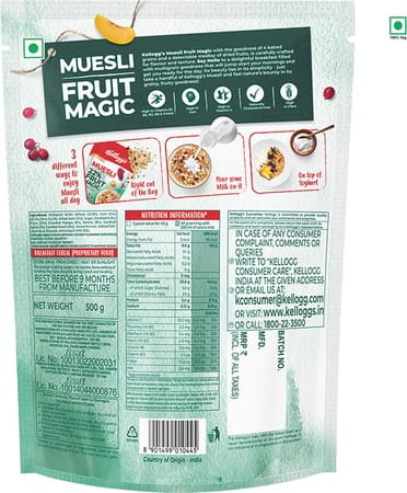 Kellogg'S Muesli With 22% Fruit Magic 500g Pouch