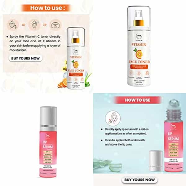 Tnw The Natural Wash Vitamin C Face Toner & Lip Serum |