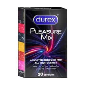 Durex Pleasure Mix 5 In 1 Pack | Assorted Condoms | 20 Units