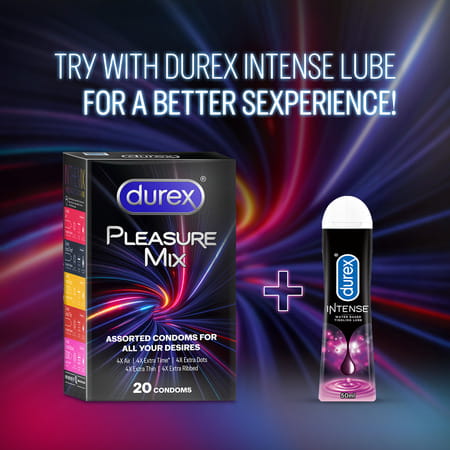 Durex Pleasure Mix 5 In 1 Pack | Assorted Condoms | 20 Units