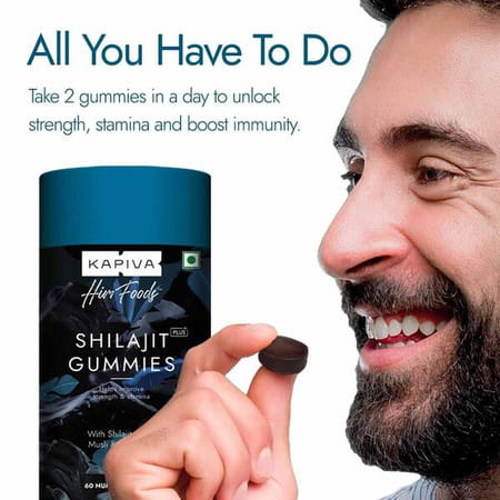 Kapiva Shilajit Plus Gummies 60 Pcs
