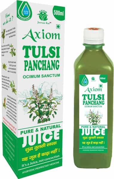 Axiom Tulsi Panchang Juice|Helpful In Cold|Cough And Fever - 500Ml