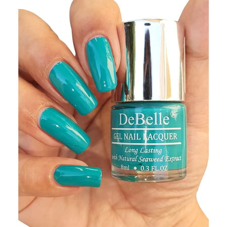 Debelle Gel Nail Polish Combo Pack Of 3 Maroon | Turquoise Blue | Pink 24 Ml (8 Ml Each) .