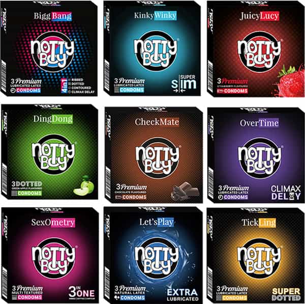 Nottyboy Honeymoon Pack Condoms 27 Count (3Sx9) 27